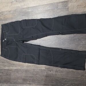 Kuhl Cargo Hiking Pants Womens Size 10 Roll-up Legs Dark Gray Casual